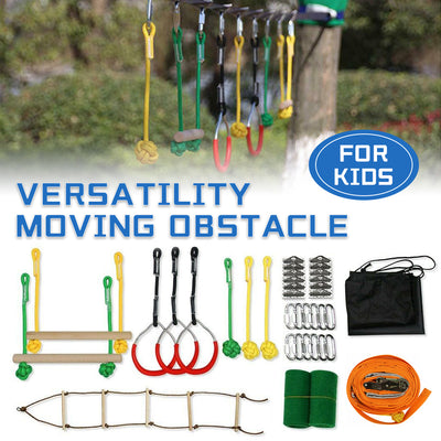 Obstacle Slackline kids Intro Kit NinjaLine Versatility Moving Easter Ninja Gift