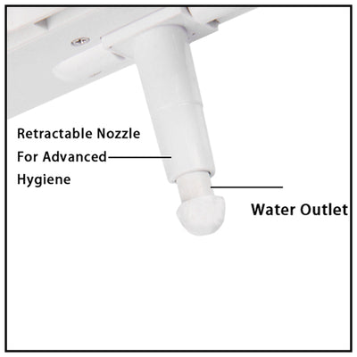 Toilet Bidet Seat Hygiene Water Wash Clean Unisex Easy Attachment Dual Nozzles