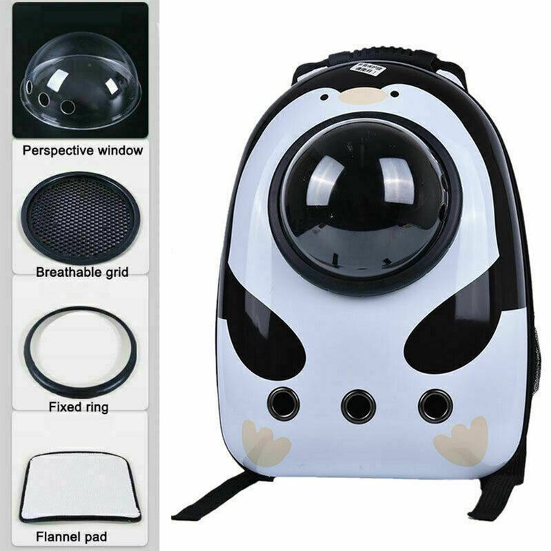 Pet Carrier Backpack Travel Space Capsule Puppy Dog Cat Bag Breathable Astronaut