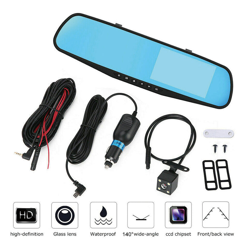 1080P Rear View Reversing Mirror 4.3&