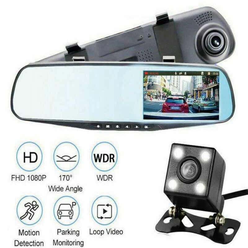 1080P Rear View Reversing Mirror 4.3&