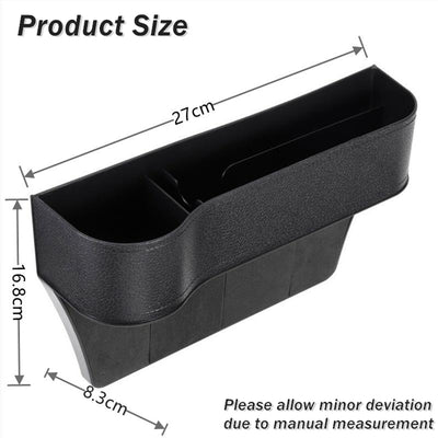 2X Car Seat Gap Slit Pocket Storage Organizer Caddy Keys Phone Coins Holder Box