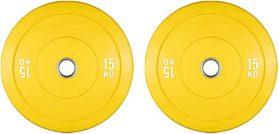 Sardine Sport Olympic Change Plates 50mm Fractional Weight Plates Designed for Olympic Barbells for Strength Training 15kg Yellow Set