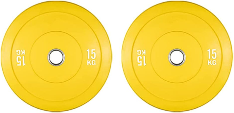 Sardine Sport Olympic Change Plates 50mm Fractional Weight Plates Designed for Olympic Barbells for Strength Training 15kg Yellow Set