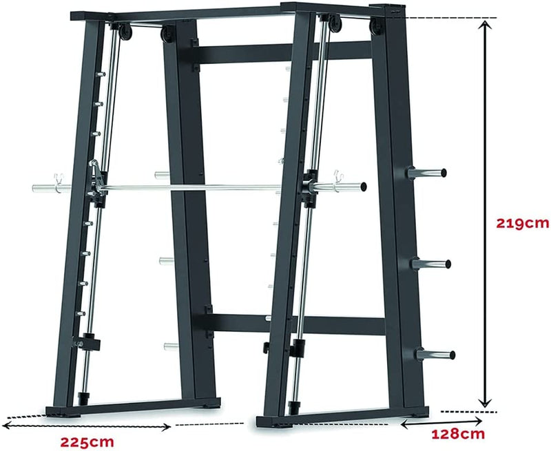 Sardine Sport Commercial Grade Smith Machine Cable Machine, 3.5mm Thickness Heavy Duty Steel, Plate Holder