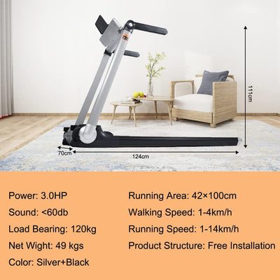 Sardine Sport T20 Motorized LED Screen Running&Jogging Folding Portable Treadmill