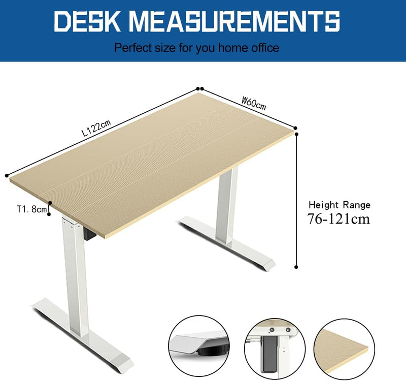 Sardine sport C2 WalkingPad WITH Electric Standing Desk (Oak desk + Black walkingpad)