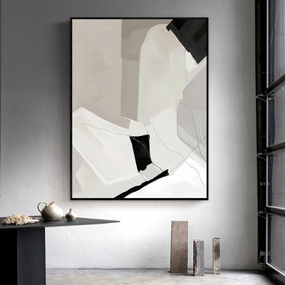 Wall Art 40cmx60cm Modern Abstract 2 Sets Black Frame Canvas