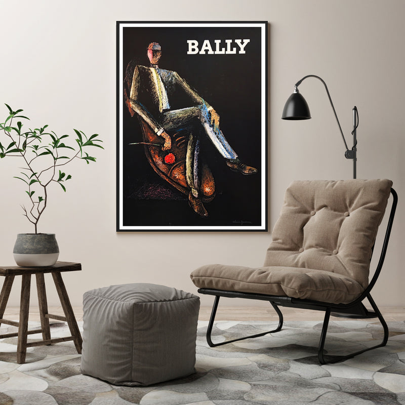 Wall Art 40cmx60cm Bally Man & Woman 2 Sets Black Frame Canvas