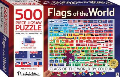 Flags of the World by Colour 500 Piece Jigsaw Puzzle