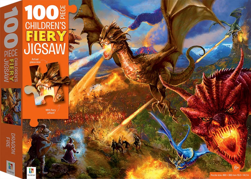 Dragons 100 Piece Children‚�_s Fiery Jigsaw with Treatments