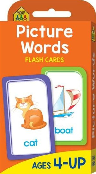 Picture Words : School Zone Flashcards