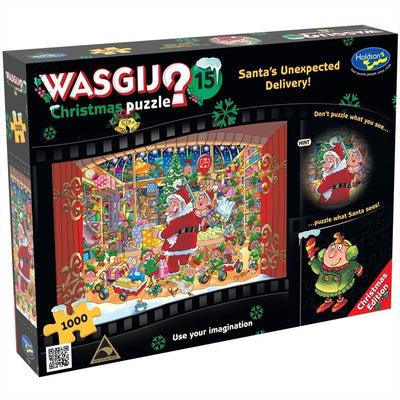 Wasgij 1000 Piece Puzzle Christmas: # 15 Santa's Unexpected Delivery