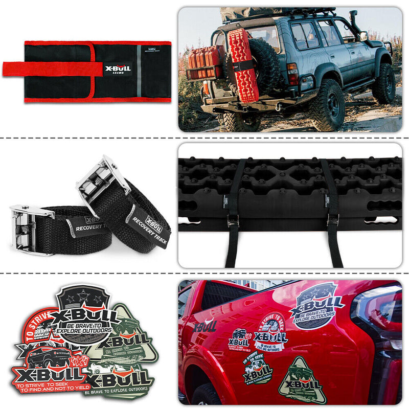 X-BULL Recovery tracks kit Boards 4WD strap mounting 4x4 Sand Snow Car qrange GEN3.0 6pcs OLIVE