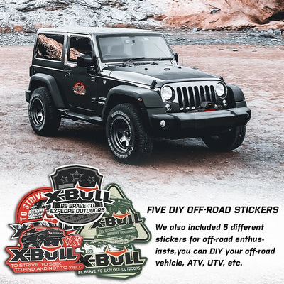 X-BULL KIT1 Recovery track Board Traction Sand trucks strap mounting 4x4 Sand Snow Car BLACK