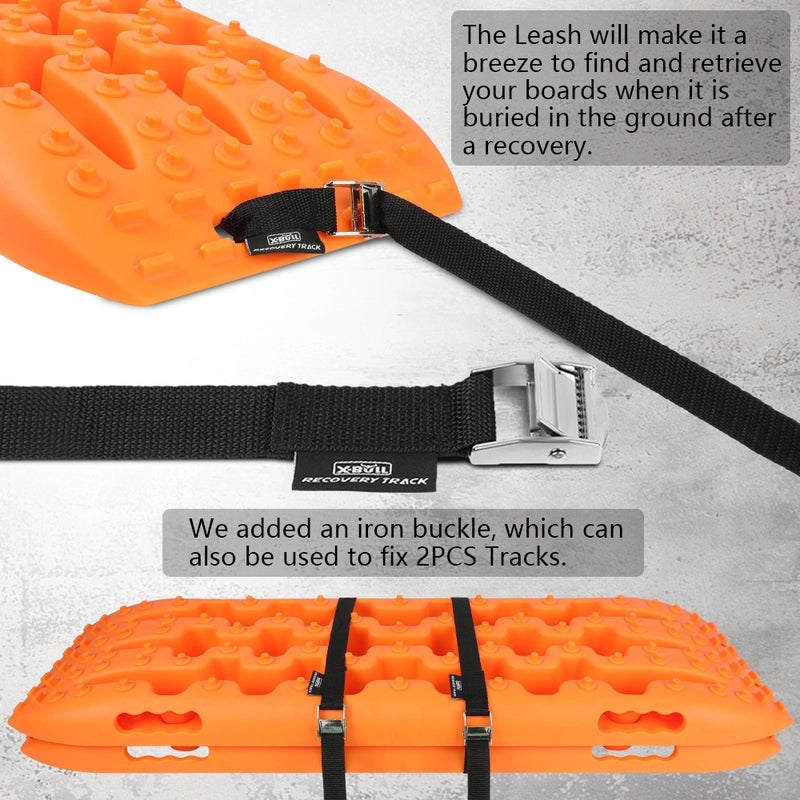 X-BULL KIT1 Recovery track Board Traction Sand trucks strap mounting 4x4 Sand Snow Car