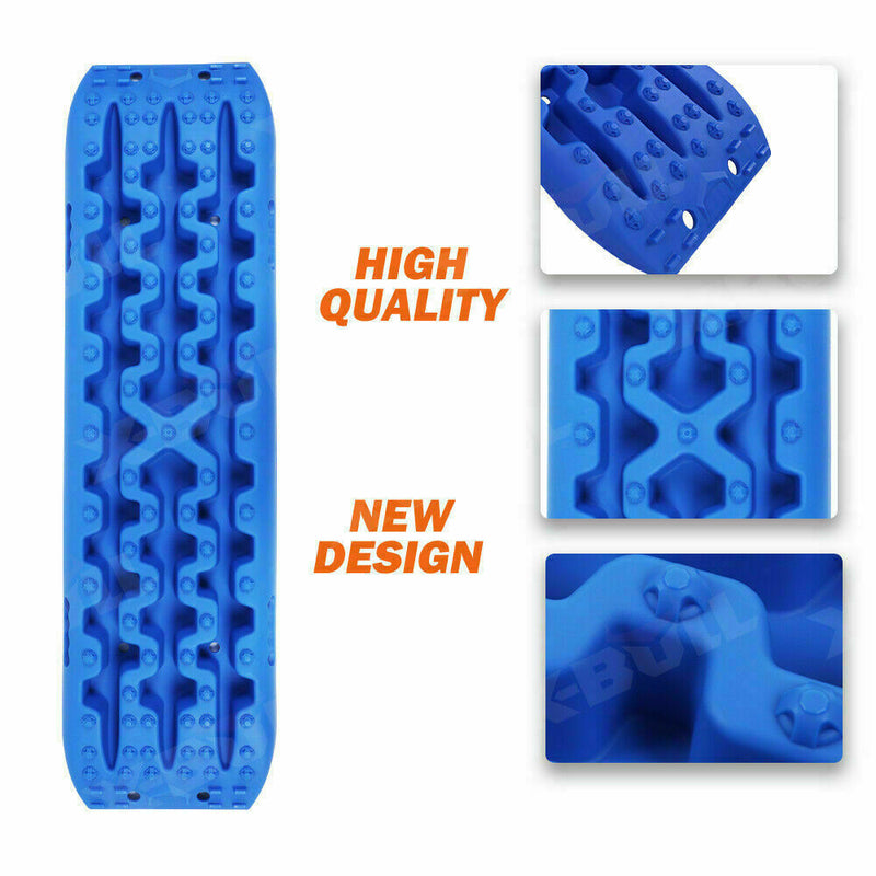 X-BULL Recovery tracks Mud Snow / Sand tracks / Grass 4X4 Caravan 2pcs 4WD Gen 3.0 - Blue