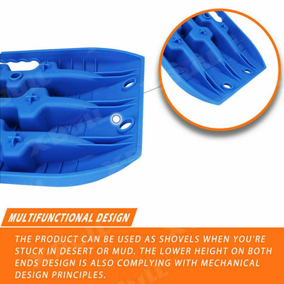 X-BULL Recovery tracks Mud Snow / Sand tracks / Grass 4X4 Caravan 2pcs 4WD Gen 3.0 - Blue