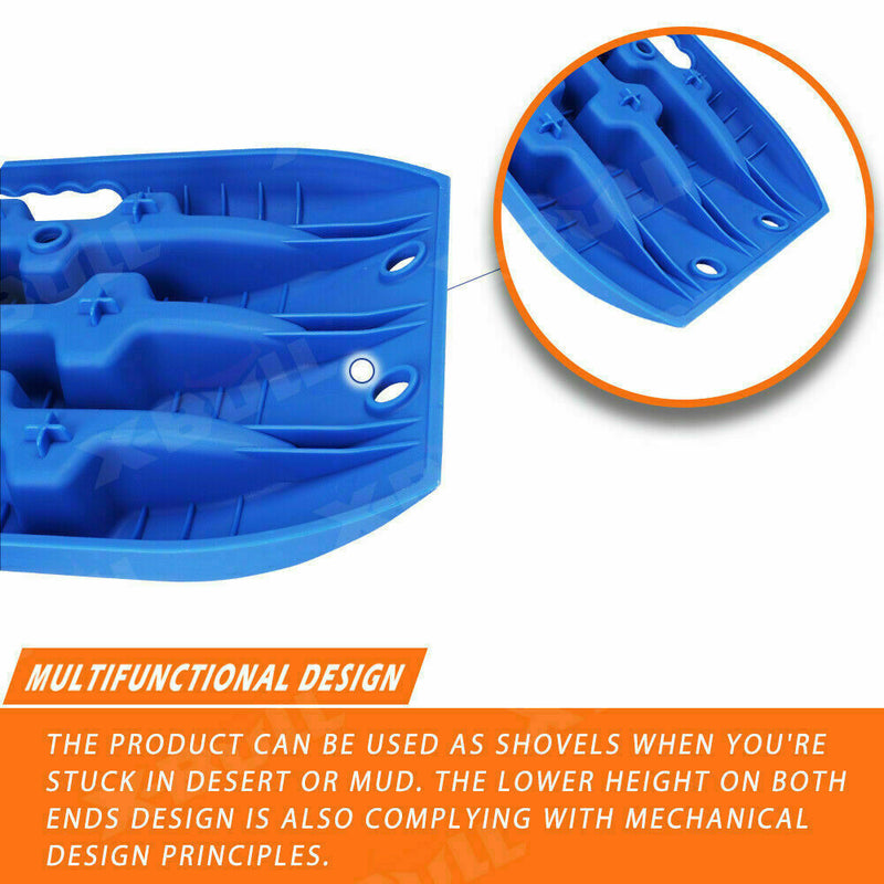 X-BULL Recovery tracks Mud Snow / Sand tracks / Grass 4X4 Caravan 2pcs 4WD Gen 3.0 - Blue