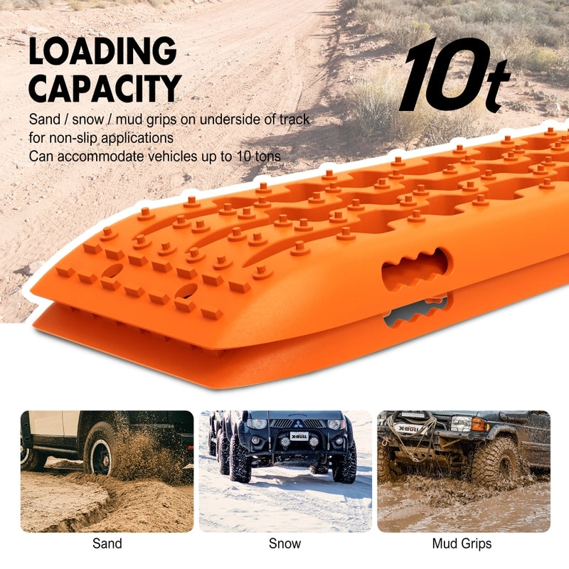 X-BULL Recovery tracks Sand tracks 2pcs Sand / Snow / Mud 10T 4WD Gen 2.0