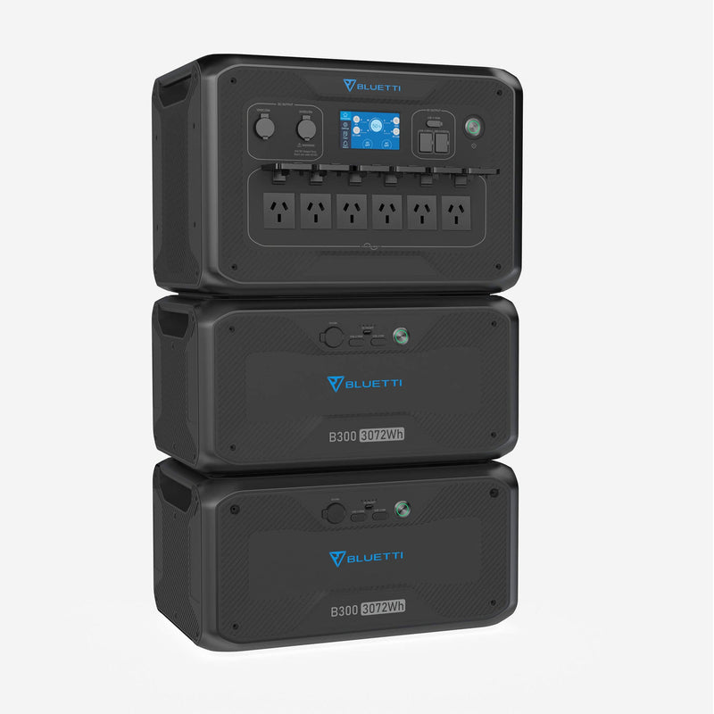 BLUETTI Expandable Power Station AC300 and B300 External Battery Module, 3072Wh LiFePO4 Battery Backup w/ 6 3000W AC Outlets(6000W Peak), Solar Generator For Home Backup, Vanlife, Emergency