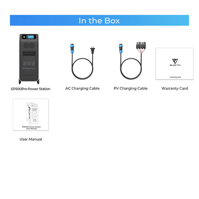 BLUETTI EP500 Solar Power Station | 2,000W 5,100Wh