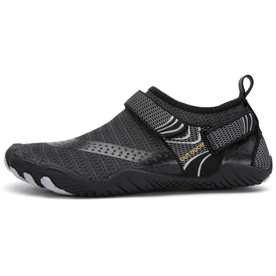 Men Women Water Shoes Barefoot Quick Dry Aqua Sports Shoes - Black Size EU44 = US9