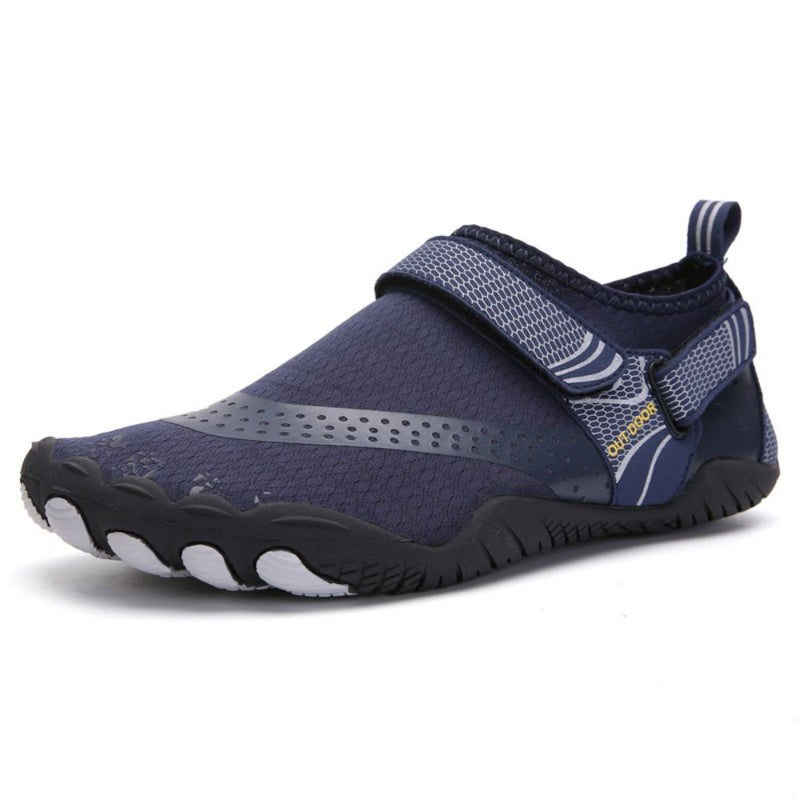 Men Women Water Shoes Barefoot Quick Dry Aqua Sports Shoes - Blue Size EU40 = US7