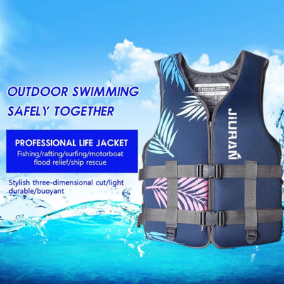 Life Jacket for Unisex Adjustable Safety Breathable Life Vest for Men Women(Blue-M)