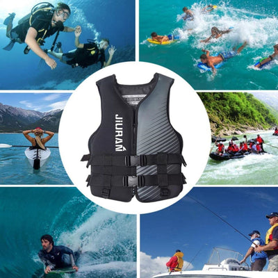 Life Jacket for Unisex Adjustable Safety Breathable Life Vest for Men Women(Grey-S)