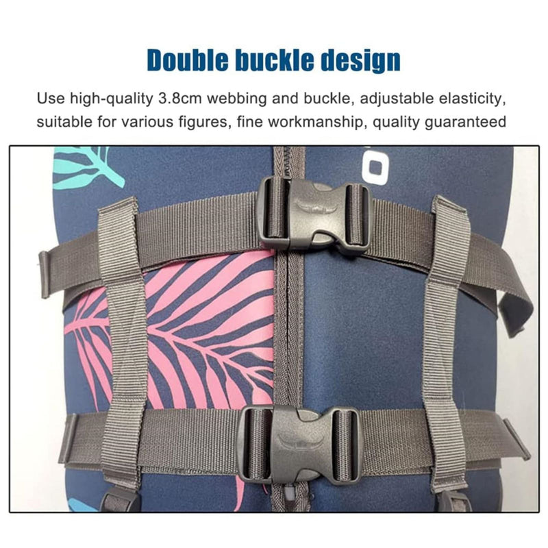 Life Jacket for Unisex Adjustable Safety Breathable Life Vest for Men Women(Grey-XXL)