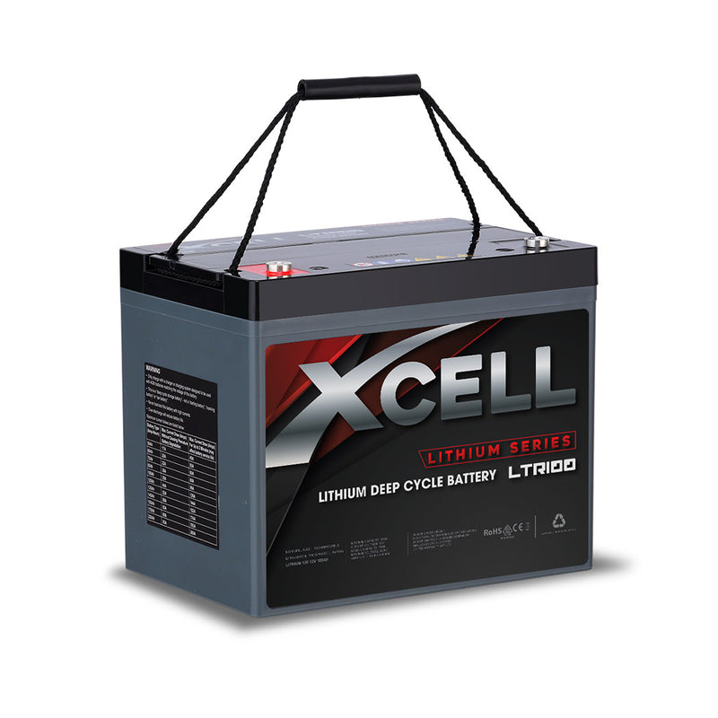 X-CELL 100Ah 12v Lithium Battery LiFePO4 Iron Phosphate  Deep Cycle Camping 4WD