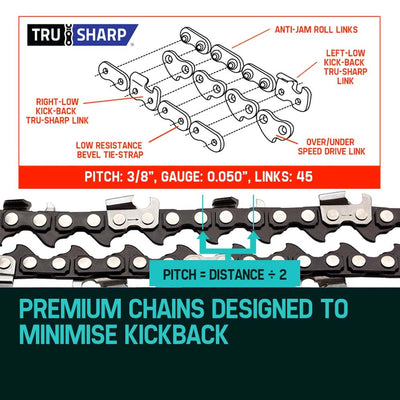 Baumr-AG 12 Chainsaw Chain 12in Bar Spare Part Replacement Suits Pole Saws