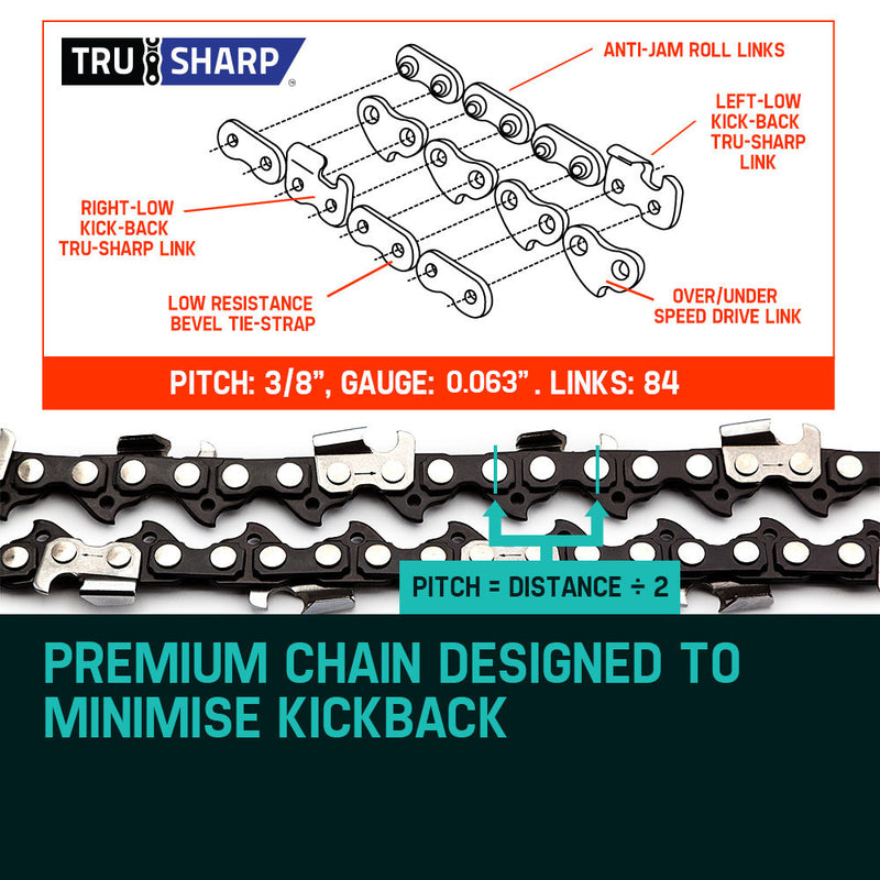 24 Baumr-AG Chainsaw Chain 24in Bar Replacement Suits 72CC 76CC 82CC Saws