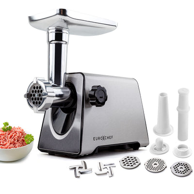 EuroChef Meat Grinder Electric Stainless Steel Mincer Sausage Kebbe Maker