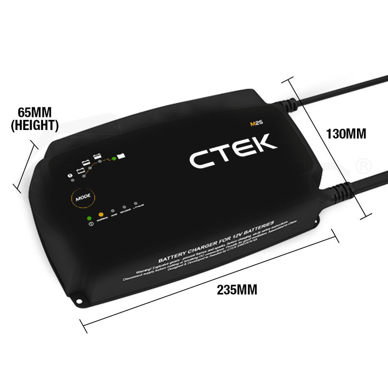 CTEK M25 Marine Boat Smart Battery Charger Lithium Mode AGM 12v CTEK-40-199