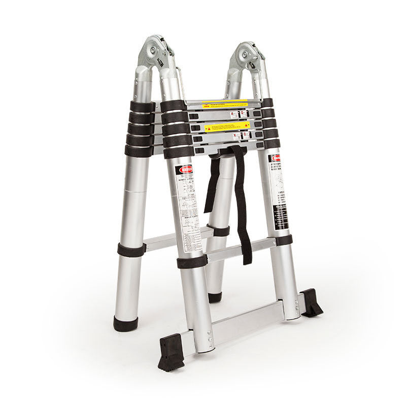 Bullet 3.8m Multipurpose Telescopic Folding Ladder Aluminium Alloy Extension