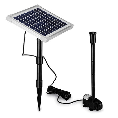 Protege 20W Solar Fountain Submersible Water Pump Power Panel Kit Garden Pond