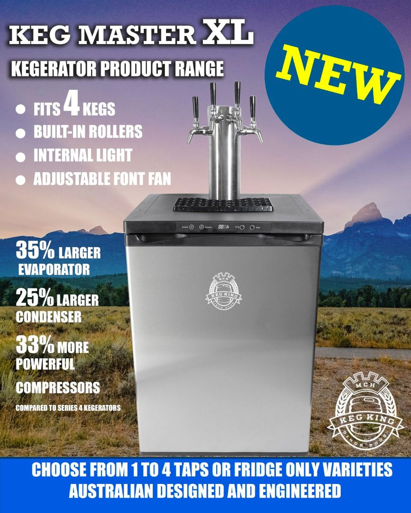 Keg King - Kegmaster XL Premium Kegerator - Fridge Pack