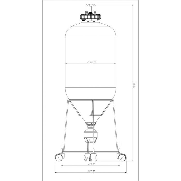 Keg King - Fermenter King Uni Tank - 60L Fermenter