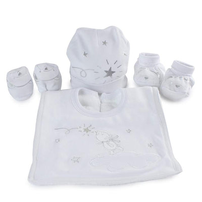 Bubba Blue Wish Upon A Star Layette Set White 4 Piece 92475