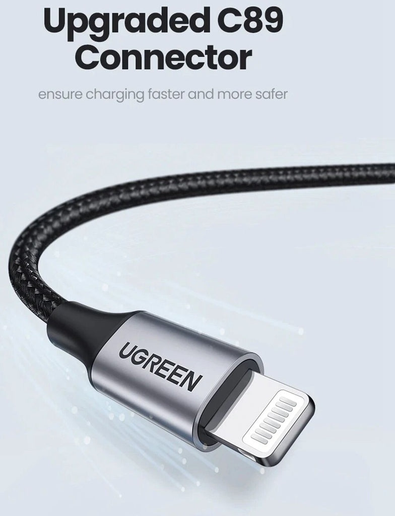 UGREEN USB-A to  Cable 1m (Aluminium case, Black) - 60156