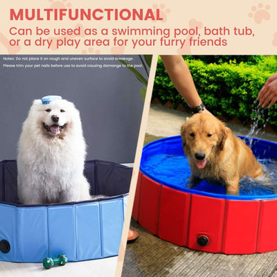 Floofi Pet Pool 120cm*30cm XL Red