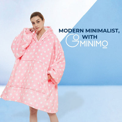 GOMINIMO Hoodie Blanket Glow In Dark Star Blue