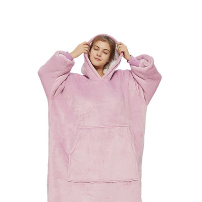 GOMINIMO Hoodie Blanket Long Pink HM-HB-118-AYS