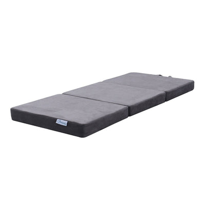 GOMINIMO 3 Fold Folding Mattress Double Light Grey GO-FM-103-EON