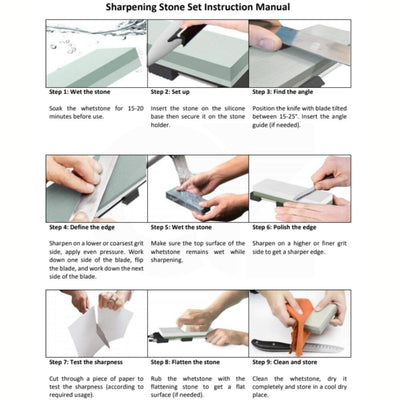 Miraklass Sharpening Stone Set (1000/6000 Grit)