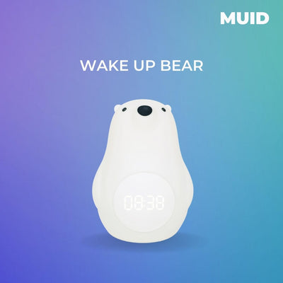 Muid Wake Up Bear White HM--105-MUID