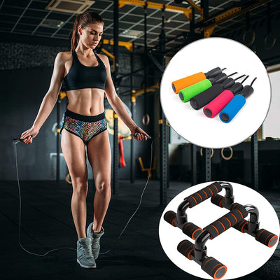 Push Up Bar and Jump Rope Bundle FT-CBS-100-OP