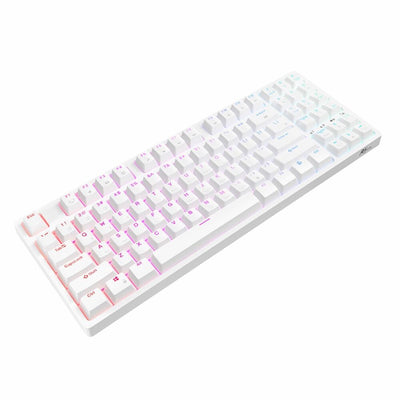 Royal Kludge RK92 Tri Mode Bluetooth RGB Hot Swappable Mechanical Keyboard White (Brown Switch)